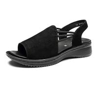 ARA Sandalia Hawaii para mujer, color negro, talla 39 EU, Negro, 39 EU