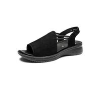 ARA Sandalia Hawaii para mujer, color negro, talla 39 EU, Negro, 39 EU
