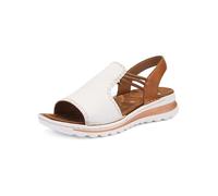 ara Sandalia Tampa para mujer, color blanco, coñac, talla 40 EU