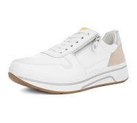 ARA Sapporo, Zapatillas Mujer, Blanco Limoncello Shell Plata, 35 EU Ancho