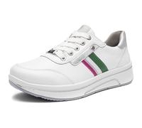 ARA Sapporo, Zapatillas Mujer, Blanco y Plateado, 36 EU Ancho