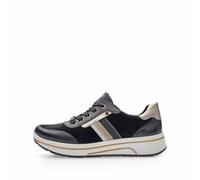 ARA Sapporo, Zapatillas Mujer, Negro Beige, 36 EU Ancho