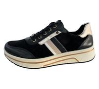 ARA Sapporo, Zapatillas Mujer, Negro Beige, 37.5 EU Ancho