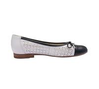 ARA Sardinia, Zapatos Tipo Ballet Mujer, Negro/Blanco, 38.5 EU