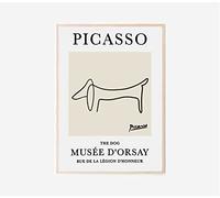 Ara Step Famous Pablo Picasso - Póster de pared sin marco (297 x 420 mm, impresión de Picasso, póster de Picasso, impresión artística de perro Pablo Picasso, impresión artística de perro salchicha, Le
