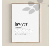 Ara Step - Póster decorativo para pared, diseño de abogado, 297 x 420 mm (297 x 420 mm)