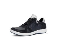 ARA Women Roma Sneaker, Azul y Plateado., 9.5 UK Wide