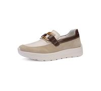 ara Zapatillas Deportivas New York para Mujer, Playa, Moca, Crema, 38,5 EU Ancho