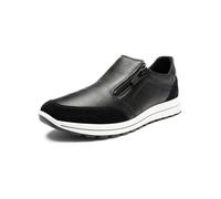 ARA Zapatillas Matteo para Hombre, Negro Coñac, 44 EU Ancho
