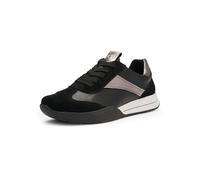 ARA Zapatillas Monza para Mujer, Color Negro, Grafito, 37 EU Ancho, Color Negro., 37 EU Ancho