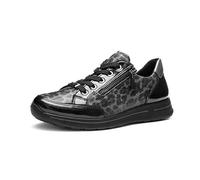 ARA Zapatillas Osaka 2.0 para Mujer, Color Negro, Acero, Grafito, Talla 41 EU Amplia, Negro Steel Grafito, 41 EU Ancho