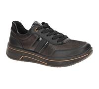 ARA Zapatillas para Mujer Sapporo Plateadas, Llamas, Blancas, nocturnas, Pebble, Negro Bronce, 37.5 EU Weit