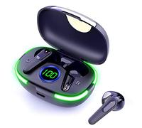 ARAAO Emparejamiento automático Auriculares inalámbricos Bluetooth 5.1 En Juegos Auriculares Hifi Deportes Ligero Incorporado Oído Nuevo Micrófono He H7i6