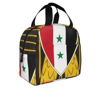 Arab United Emblema Nacional Bolsa Almuerzo Portátil Térmica Aislada Lonchera Viaje Bolso Reutilizable Para Mujeres Hombres Niños Escuela Picnic Exterior