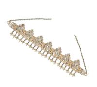 Árabe Medio Oriente Head Cadena, decoración de cristal, cadena de cabeza elegante, argelia para boda