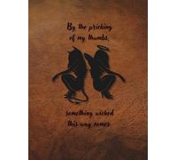 ARABELLA ALLEY All-purpose Writing Journal, Halloween, Gothic, 8.5"x11", 300 pages, Hardback with Header Line and blank pages: Good/Evil
