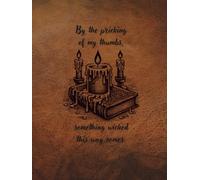ARABELLA ALLEY Create your own Recipe Book, Journal, Sketch Book, Scrapbook, Photo Album, All-purpose Writing Journal, Halloween, Gothic, 8.5"x11", ... Candles, Something Wicked This Way Comes