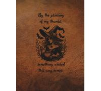 ARABELLA ALLEY Create your own Recipe Book, Journal, Sketchbook, Scrapbook, Photo Album, All-purpose Writing Journal, Halloween, Gothic, 8.5"x11", 300 ... Witch, Something Wicked This Way Comes
