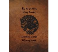 ARABELLA ALLEY Journal, Halloween, Gothic, Book of Shadows, Decor, 8.5"x11", Hardback with Header Line and blank pages: Werewolf