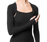 Arabesque 'Manga Larga Mujer Ballet Chaqueta wickelj Acke Bolero, Simone, Negro, Small