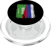 Arabia Saudita Rusia Media Bandera Arabia Saudita Rusa Jersey PopSockets PopGrip para MagSafe