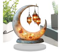 Arabic Celebration Sign, 2D Acrylic Tabletop Decoration, Portable Desktop Accent for Home Apartment Office School Hotel College Dorm, Living Room Study Holiday Festival Decor Display Piece