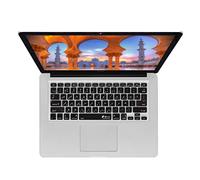Arabic Keyboard Cover - Funda para Teclado árabe (Calidad y Velocidad sin molestias, Suave y cómoda de teclear, se Ajusta Perfectamente) para MacBook Pro Late 2016 + con Barra w-Touch, Color Negro