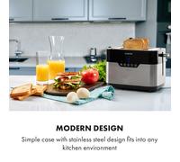 Arabica Tostadora 920W Display led Panel de control táctil Acero inoxidable