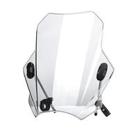 Arabrisas Doble Burbuja Para Z650 Para Z750 Para Z800 Para Z900 Para NINJA 400 Deflector De Viento Accesorios Para Motocicletas Parabrisas De Motocicleta Parabrisas(Gray Transparent)