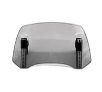 Arabrisas Doble Burbuja Parabrisas Universal Para Motocicleta Accesorios Para Motocicleta Alerón(Grey)