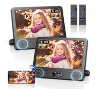 Arafuna Lecteur DVD Voiture 12" Double Écran HD IPS, Portable Appuie-tête Avec HDMI, Miroir Sans Fil, Lecture Deux Films Simultanés, AV out, USB/TF, Mémoire de Reprise