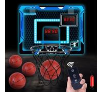 Aragallant Canasta Baloncesto Infantil, Canasta Baloncesto Habitacion con Marcador Electrónico, Tablero de Basket Interior Juego - con 3 Bolas y Bomba de Aire, Navidad Regalo para Niños Niñas