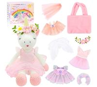 Aragallant Peluche Unicornio Niña, Peludo Unicornio Juguete con Diadema, Unicornio Regalo con Bolso Unicornio, Cumpleaños Navidad Regalo para Niño Niñas 3 4 5 6 7 8+ Años