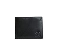 ARAGON Cartera para hombre | Cartera de cuero plegable para hombre | Cartera de cuero genuino para hombre de cuero negro para tarjetas, monedas, dinero en efectivo | Billetera delgada con 5 ranuras