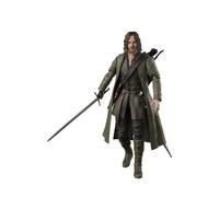 Figura de acción prepintada de TAMASHII Nations S.H. Figuarts Aragorn (El señor de los Anillos), Aprox. 155 mm, PVC, ABS y Tela, Figura de acción prepintada