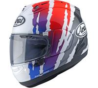 Arai RX-7V Evo Blade Casco, blanco-rojo-azul, tamaño S para Hombres