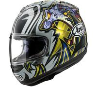 Arai RX-7V Evo Nakasuga 4 Casco, blanco/amarillo/azul, Talla S (55/56)