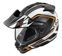 Arai Tour-X5 Discovery, Casco de enduro M male Mate Negro/Blanco/Naranja
