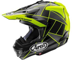 Arai MX-V Evo Peak Casco de motocross, amarillo, Talla M (57/58)