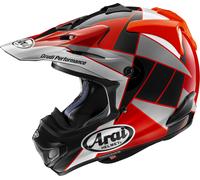 Arai MX-V EVO Peak, casco de motocross L female Rojo/Negro/Gris