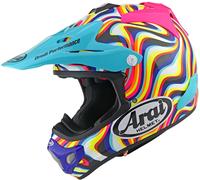 Arai MX-V EVO Stream Casco de motocross, multicolor, tamaño L para Hombres