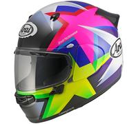 Arai Quantic Star Casco, Negro/blanco/neón amarillo, Talla L (59)