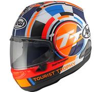 Arai RX-7V Evo Isle Of Man TT 2025 Limited Edition Casco, azul-naranja, tamaño L para Hombres