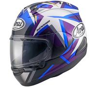 Arai RX-7V Evo MVK Stars Casco, negro-azul, tamaño M para Hombres