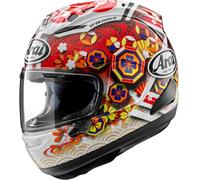 Arai RX-7V Evo Nakagami GP3 Casco, blanco/rojo/naranja, Talla M (57/58)