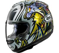 Arai RX-7V Evo Nakasuga 4 Casco, blanco-azul-amarillo, tamaño S para Hombres