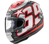Arai RX-7V Evo Nicky Reset Casco, blanco/negro/rojo, Talla L (59/60)