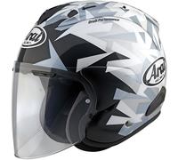 Arai SZ-R EVO Mimesis Casco Jet, negro-gris-blanco, tamaño XS para Hombres