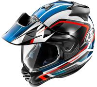 Arai Tour-X5 Discovery Casco de motocross, blanco/rojo/azul, Talla XS (53/54)