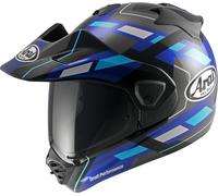 Arai TOUR-X5 Match Casco de Enduro, negro-blanco-azul, tamaño S para Hombres